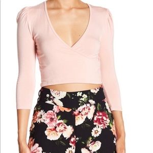 Love Fire Top | Pink Crop Top | Size Medium